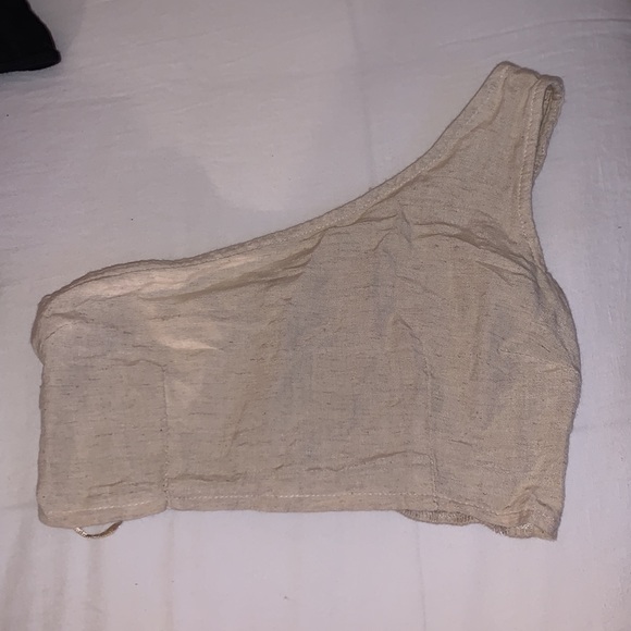 Tan One shoulder top - Picture 1 of 3